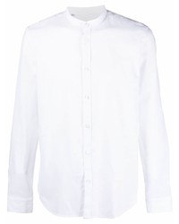 Camicia a maniche lunghe di lino bianca di Manuel Ritz