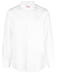 Camicia a maniche lunghe di lino bianca di MC2 Saint Barth