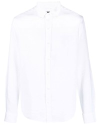 Camicia a maniche lunghe di lino bianca di Michael Kors