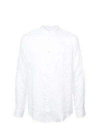 Camicia a maniche lunghe di lino bianca di Onia
