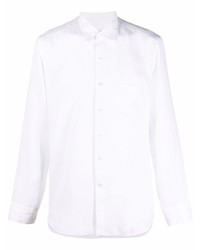 Camicia a maniche lunghe di lino bianca di PENINSULA SWIMWEA