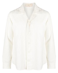 Camicia a maniche lunghe di lino bianca di SMR Days