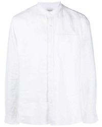 Camicia a maniche lunghe di lino bianca di Woolrich