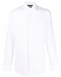 Camicia a maniche lunghe di lino bianca di Z Zegna