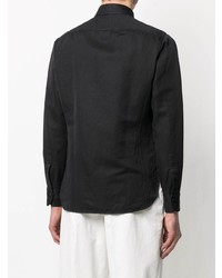 Camicia a maniche lunghe di lino nera di Tom Ford