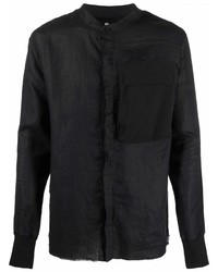 Camicia a maniche lunghe di lino nera di Thom Krom