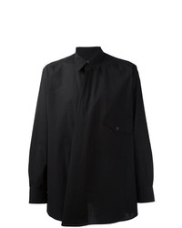 Camicia a maniche lunghe di lino nera di Yohji Yamamoto