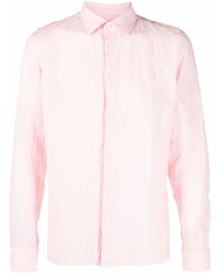 Camicia a maniche lunghe di lino rosa di Altea