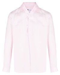 Camicia a maniche lunghe di lino rosa di Doppiaa