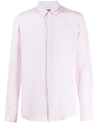 Camicia a maniche lunghe di lino rosa di Michael Kors