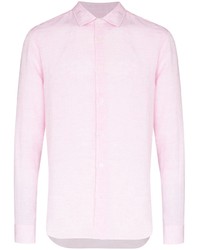 Camicia a maniche lunghe di lino rosa di Orlebar Brown