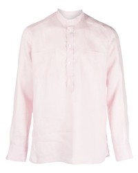Camicia a maniche lunghe di lino rosa di PT TORINO