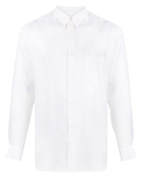 Camicia a maniche lunghe di seta bianca di Comme Des Garcons SHIRT