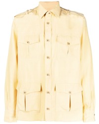 Camicia a maniche lunghe di seta gialla di Giuliva Heritage