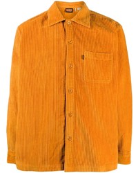 Camicia a maniche lunghe di velluto a coste arancione di Levi's