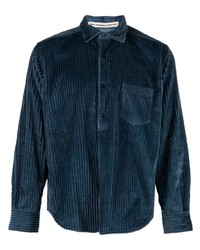 Camicia a maniche lunghe di velluto a coste blu scuro di Meta Campania Collective
