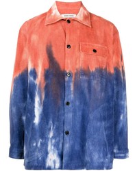 Camicia a maniche lunghe effetto tie-dye multicolore di Henrik Vibskov