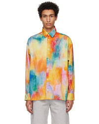 Camicia a maniche lunghe effetto tie-dye multicolore di Études