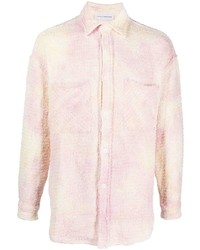 Camicia a maniche lunghe effetto tie-dye rosa di Faith Connexion