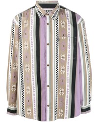 Camicia a maniche lunghe geometrica viola chiaro di Carhartt WIP