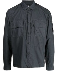 Camicia a maniche lunghe grigio scuro di C.P. Company