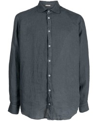 Camicia a maniche lunghe grigio scuro di Massimo Alba