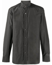 Camicia a maniche lunghe grigio scuro di Tom Ford