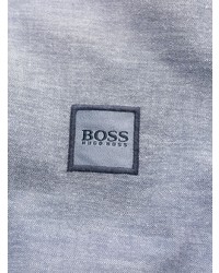 Camicia a maniche lunghe in chambray azzurra di BOSS HUGO BOSS