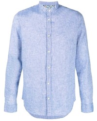 Camicia a maniche lunghe in chambray azzurra di Manuel Ritz