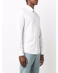 Camicia a maniche lunghe in chambray bianca di Sandro Paris