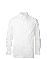 Camicia a maniche lunghe in chambray bianca di orSlow