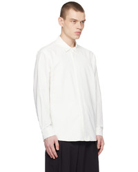 Camicia a maniche lunghe in chambray bianca di Master-piece Co