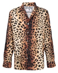 Camicia a maniche lunghe leopardata marrone chiaro di Endless Joy