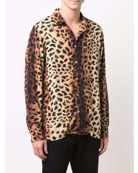 Camicia a maniche lunghe leopardata marrone chiaro di Endless Joy