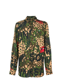 Camicia a maniche lunghe mimetica verde oliva di Vivienne Westwood