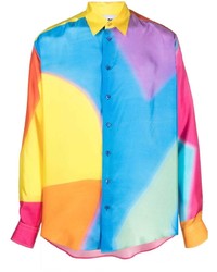 Camicia a maniche lunghe multicolore di Moschino
