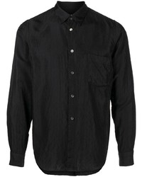 Camicia a maniche lunghe nera di Black Comme Des Garçons