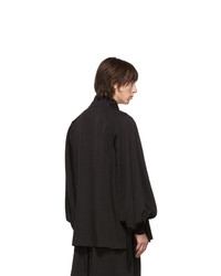 Camicia a maniche lunghe nera di Palomo Spain