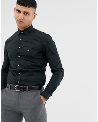 Camicia a maniche lunghe nera di Calvin Klein