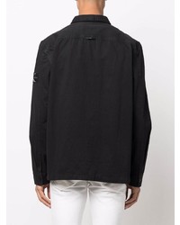 Camicia a maniche lunghe nera di Calvin Klein Jeans