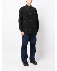 Camicia a maniche lunghe nera di Mastermind Japan