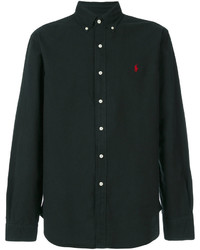 Camicia a maniche lunghe nera di Polo Ralph Lauren