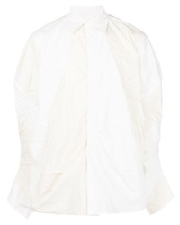 Camicia a maniche lunghe patchwork bianca di Post Archive Faction