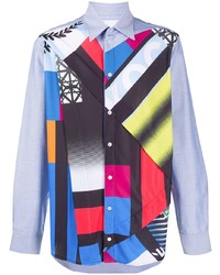 Camicia a maniche lunghe patchwork multicolore di Koché