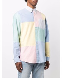 Camicia a maniche lunghe patchwork multicolore di Polo Ralph Lauren
