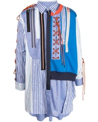 Camicia a maniche lunghe patchwork multicolore di Viktor & Rolf
