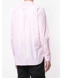 Camicia a maniche lunghe patchwork rosa di Junya Watanabe MAN