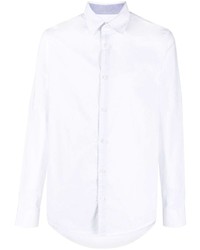 Camicia a maniche lunghe ricamata bianca di Armani Exchange