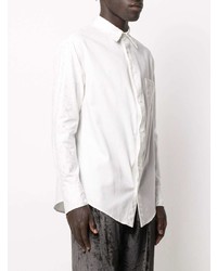 Camicia a maniche lunghe ricamata bianca di Sulvam