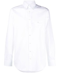 Camicia a maniche lunghe ricamata bianca di Etro